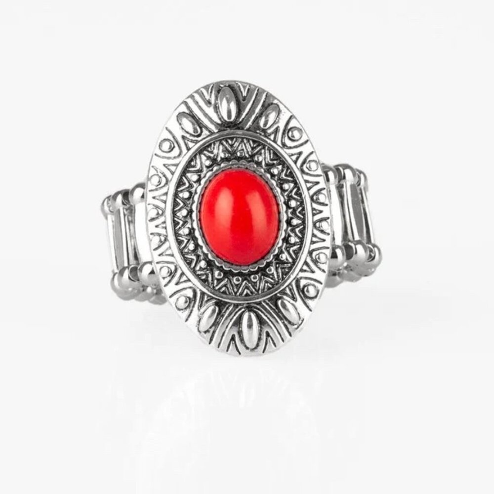 Paparazzi Stone Fox Red Ring